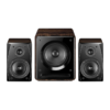 Walnut wood HiFi-grade desktop speaker
