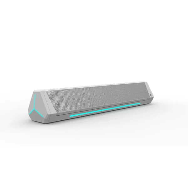 Minimalist esports-style long desktop soundbar speaker
