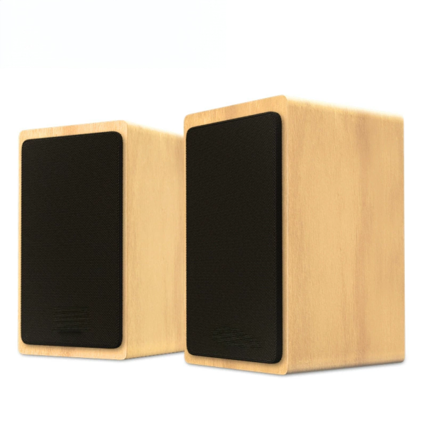 Wooden cabinet mini desktop speaker