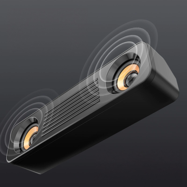 Dual-driver long bar desktop speaker