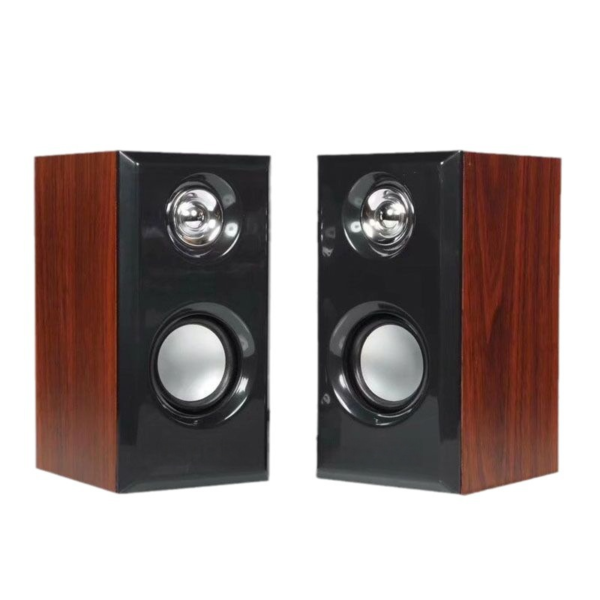Wooden cabinet HiFi desktop speakers