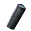 Ambient lighting effect long cylindrical portable Bluetooth speaker