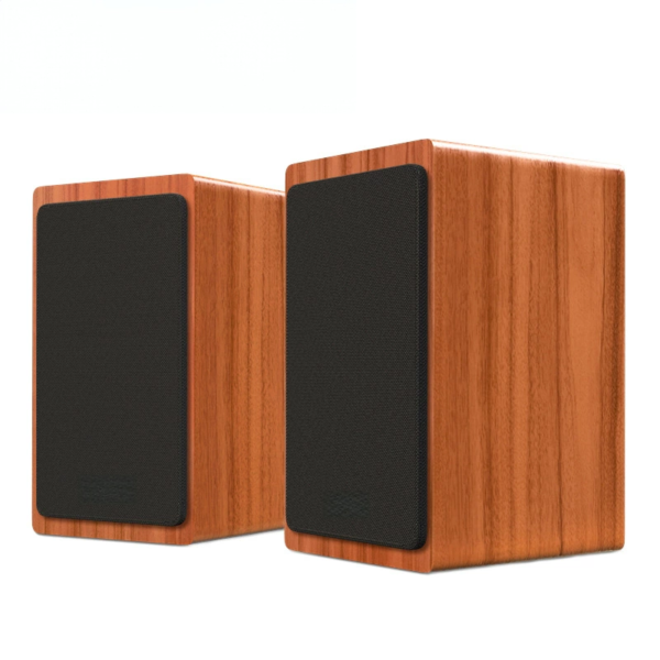 Wooden cabinet mini desktop speaker