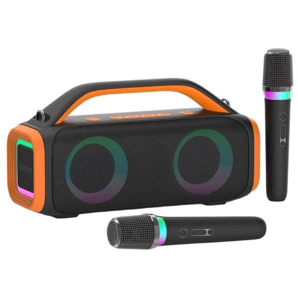 Dual-Mic Karaoke RGB Ambient Portable Speaker